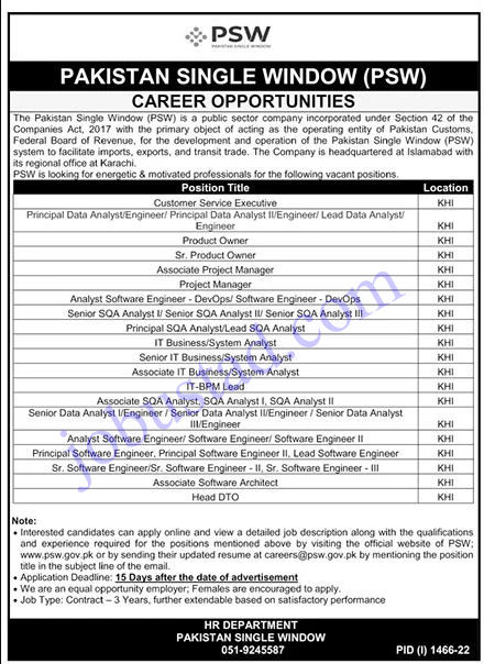 Latest Government Jobs in Karachi September 2022