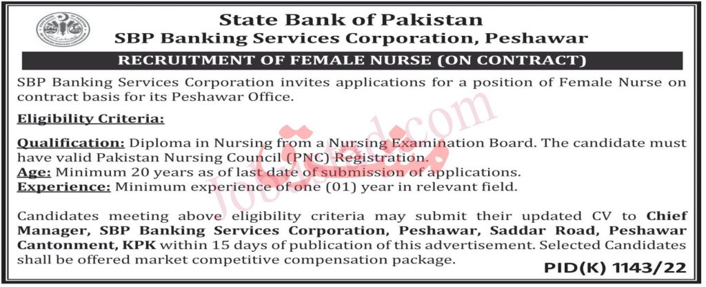 Latest Jobs in State Bank of Pakistan