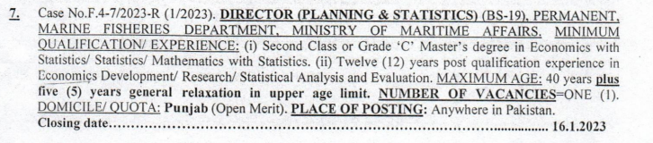 Ministry of Maritime Affairs Jobs