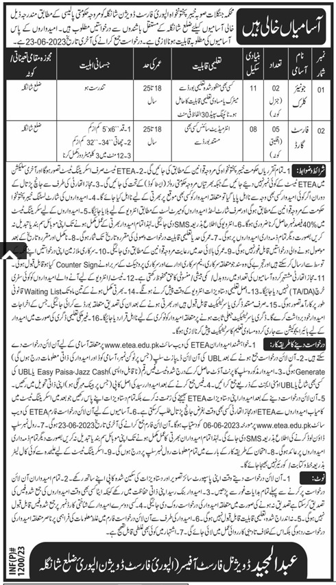 Jobs in Forest Department KPK January 2023