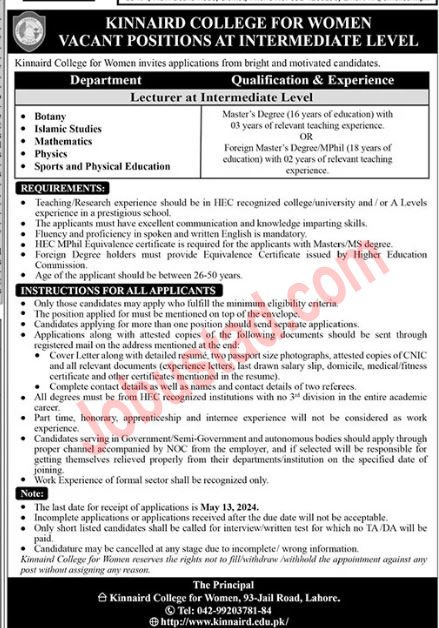 Lecturer Maths Jobs In Lahore May 2024 Advertisement 3-lecturer-cv-examples-for-2023