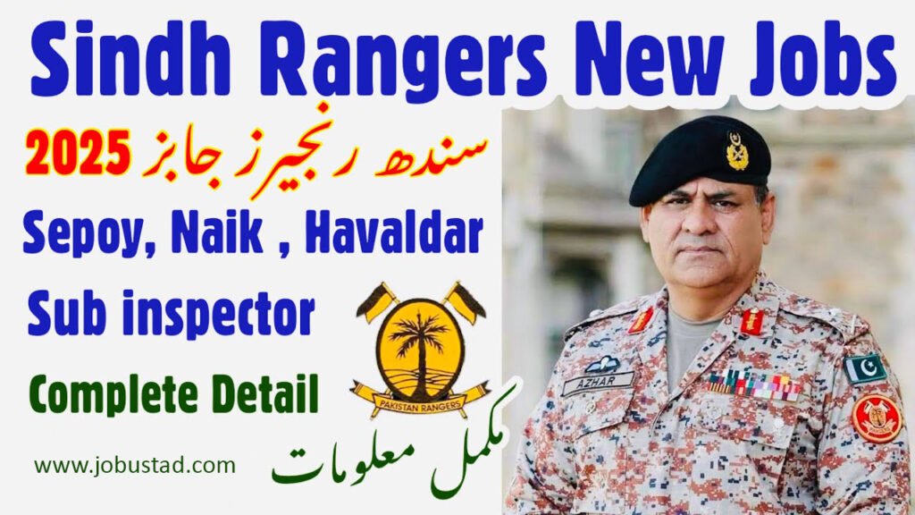 Pakistan Rangers Jobs in Sindh April 2025