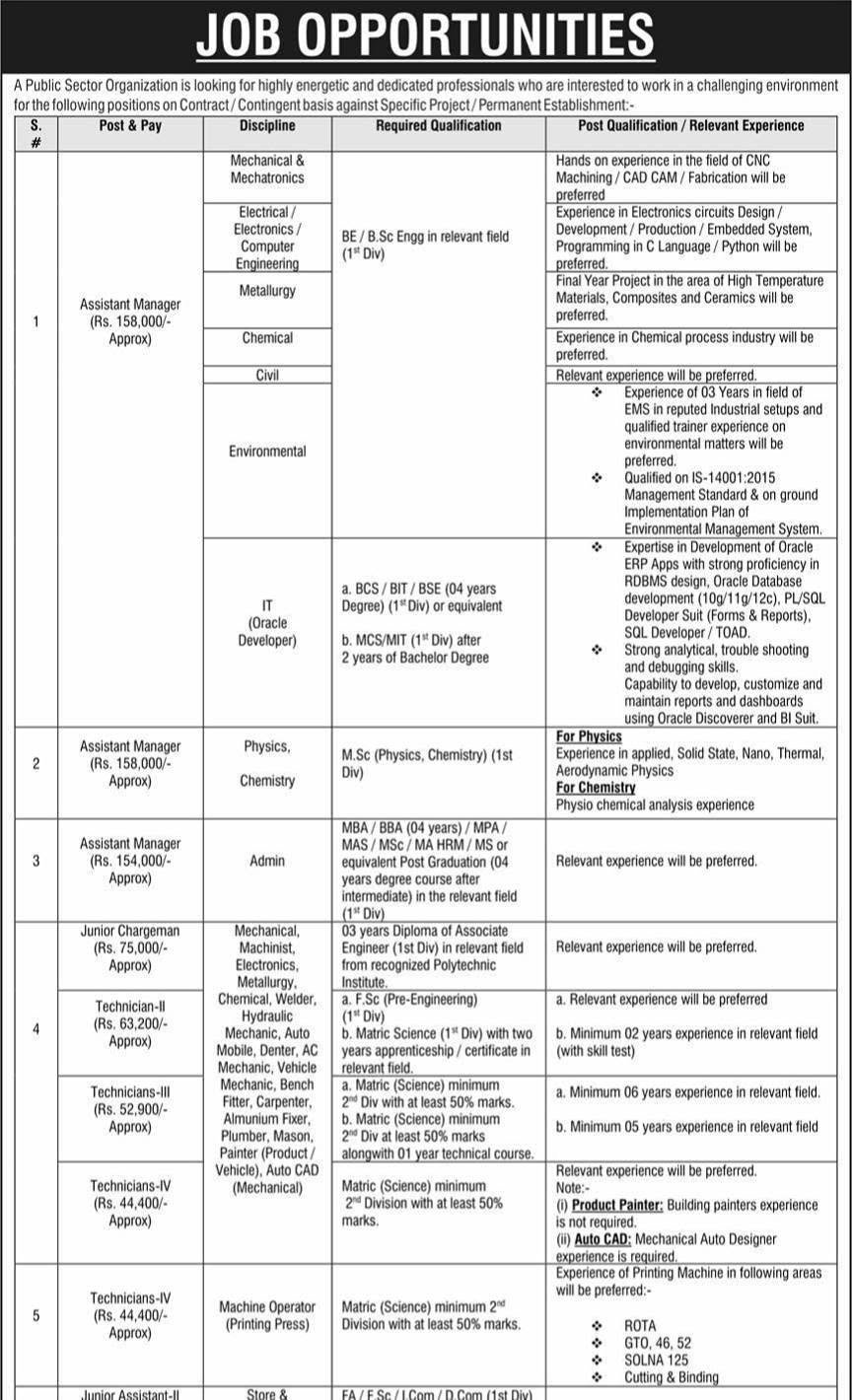 Pakistan Atomic Energy Commission PAEC Jobs July 2026