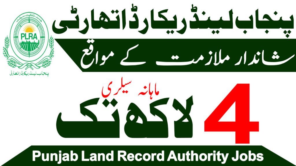 Punjab Land Record Authority Jobs August 2025