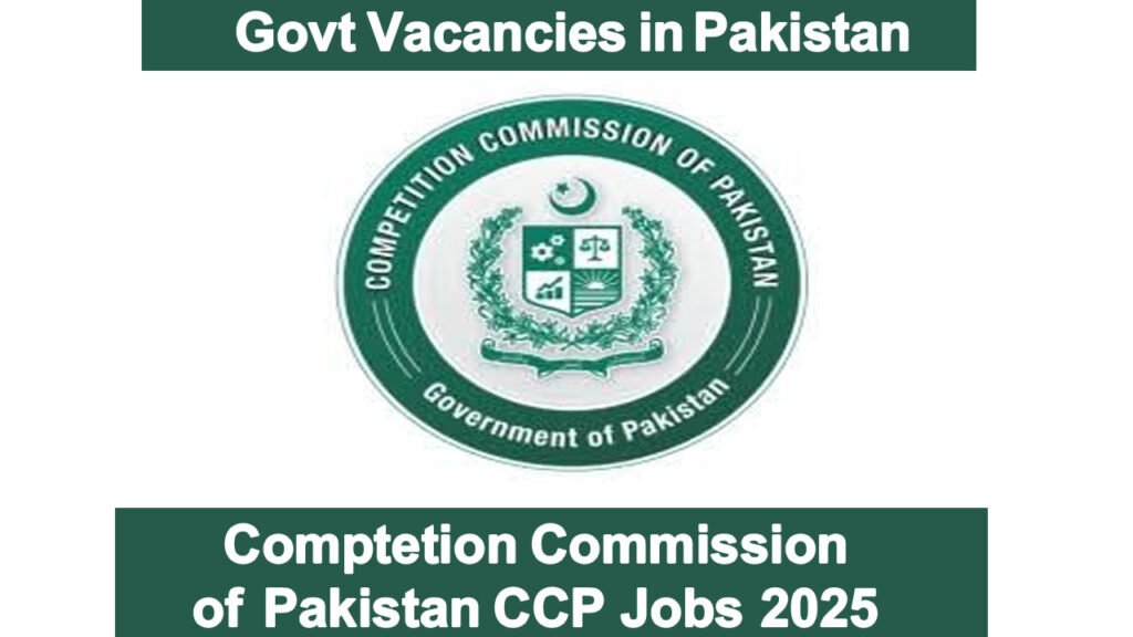 Competition Commission of Pakistan CCP Jobs in Islamabad September 2025