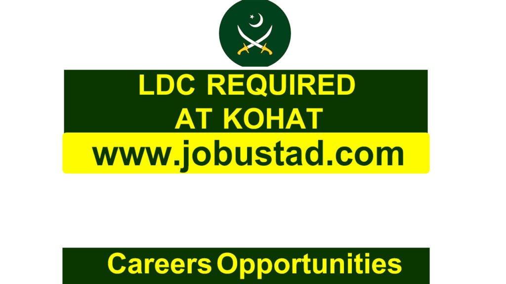 LDC Jobs in Kohat September 2025