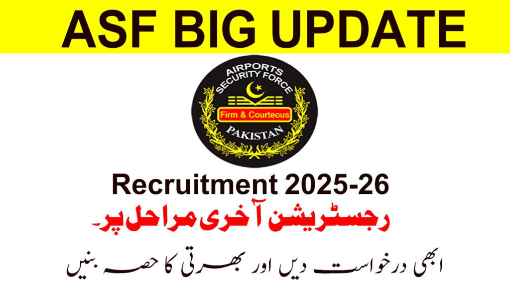 ASF BIG Updates Today is the Last Date for Online Registration for 2025 Recruitment