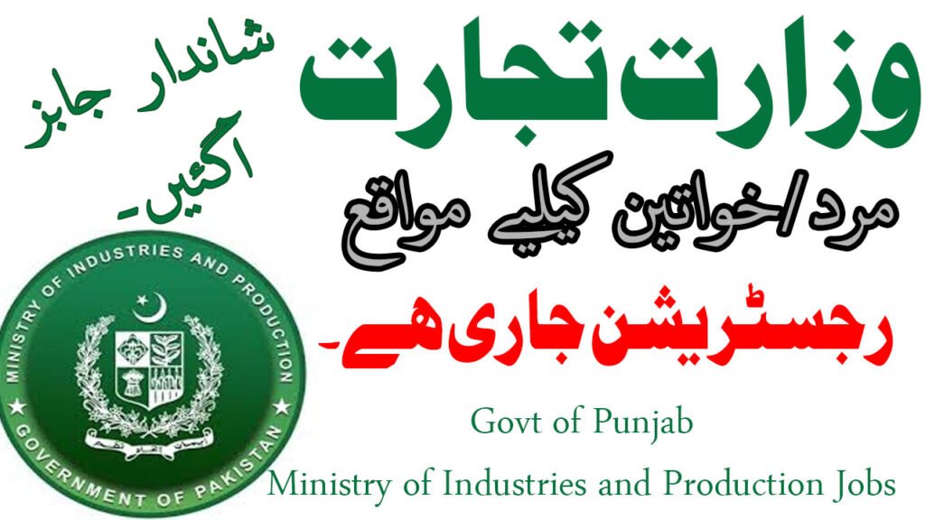 Govt of Pakistan Ministry of Industries and Production Vacancy Positions February 2026