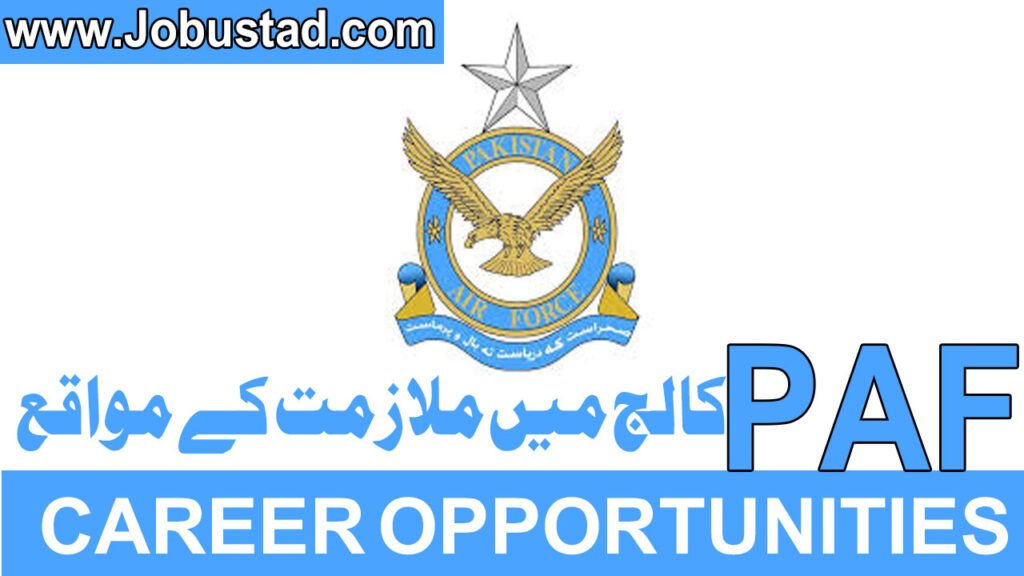 Fazaia College PAF Base Jobs in Karachi January 2026