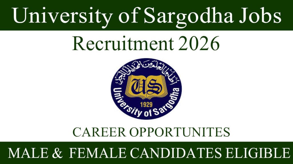 University of Sargodha UOS Jobs January 2026 