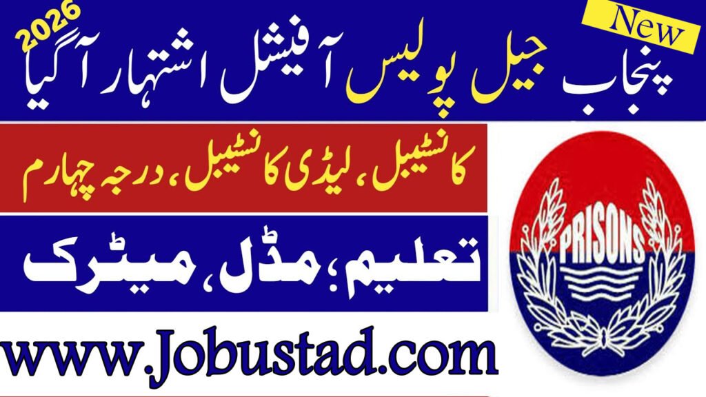 Prison Department Punjab Jobs in Rawalpindi Region February 2026