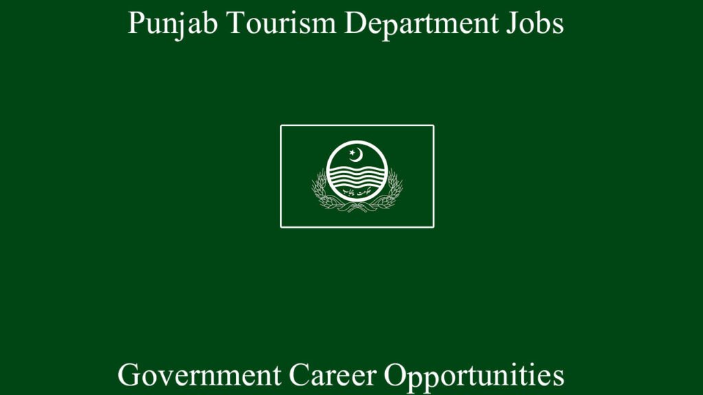 Tourism Department Jobs in Punjab April 2026