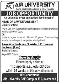 Teaching Staff Positions Open at Islamabad March 2026