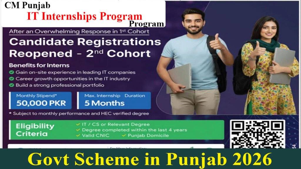 CM Punjab IT Internships Program Registration April 2026
