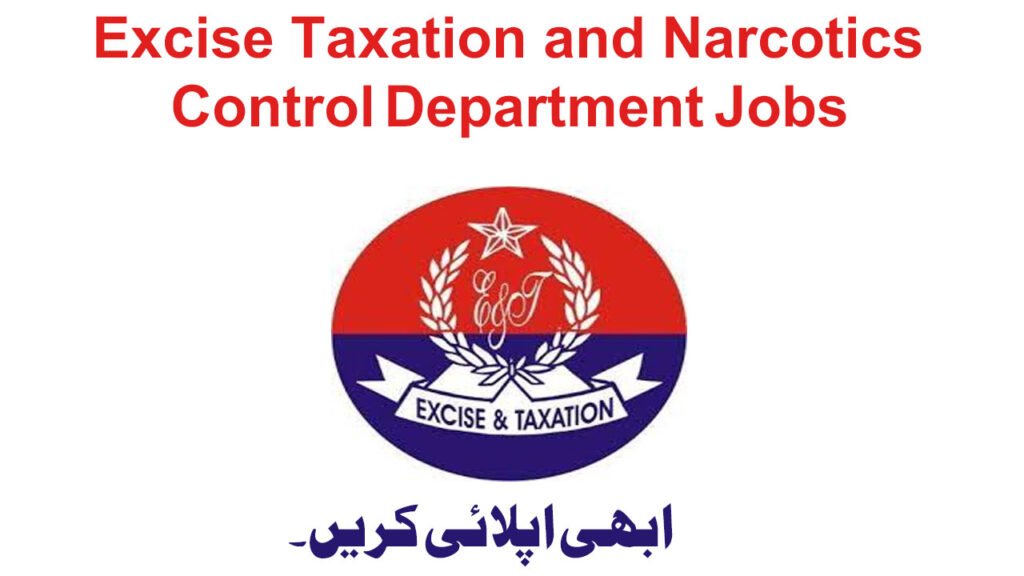 Excise Taxation and Narcotics Control Department Jobs in Punjab May 2026