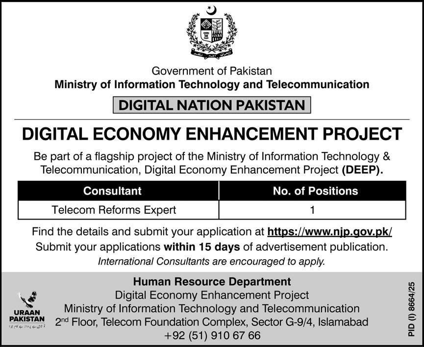 Latest MOITT Jobs in Pakistan May 2026