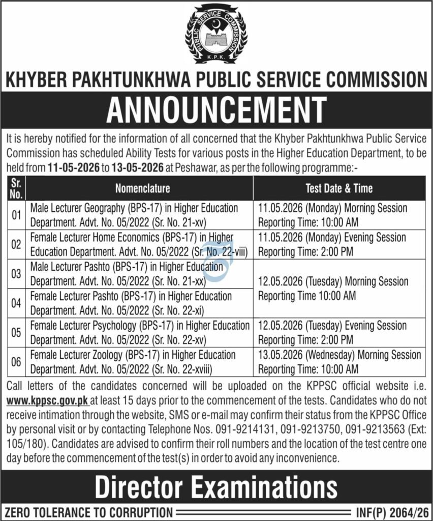 KPPSC Jobs May 2026 Apply Online