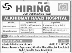Al Khidmat Raazi Hospital Jobs in Rawalpindi June 2026 Advertisement