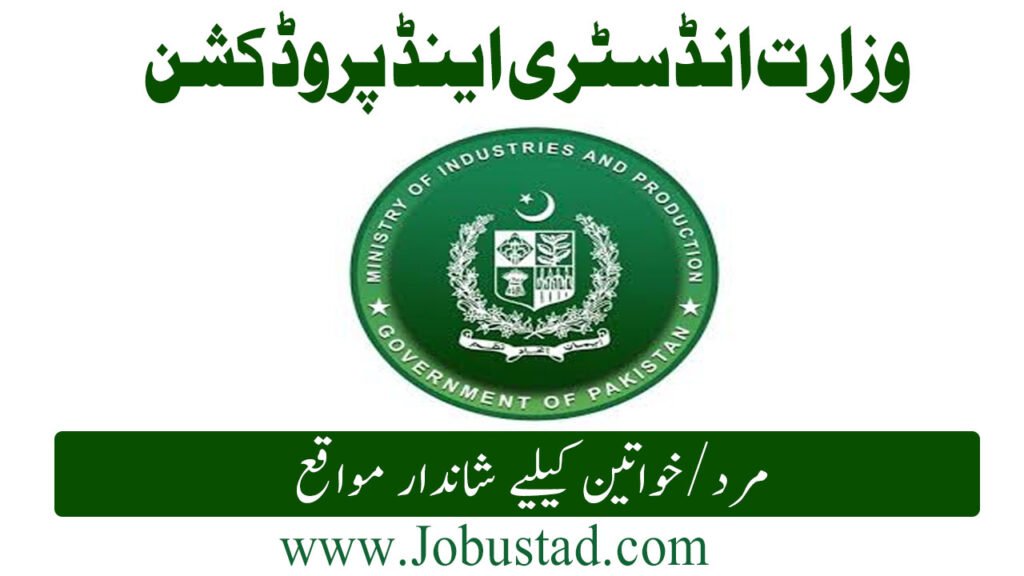 Ministry of Industries and Production Govt of Pakistan Jobs June 2026