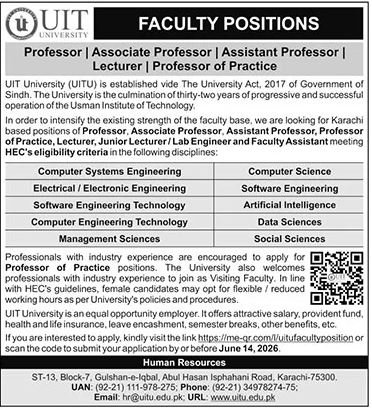 Teaching Staff Posts Open in Karachi June 2026 Advertisement