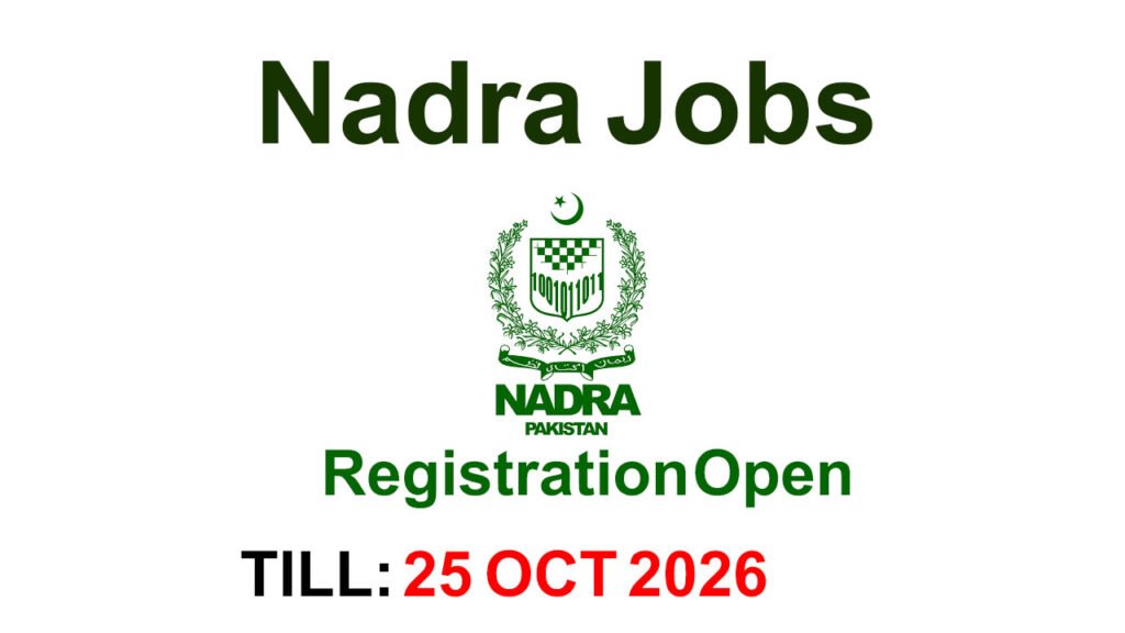 New Nadra Jobs in Islamabad October 2026