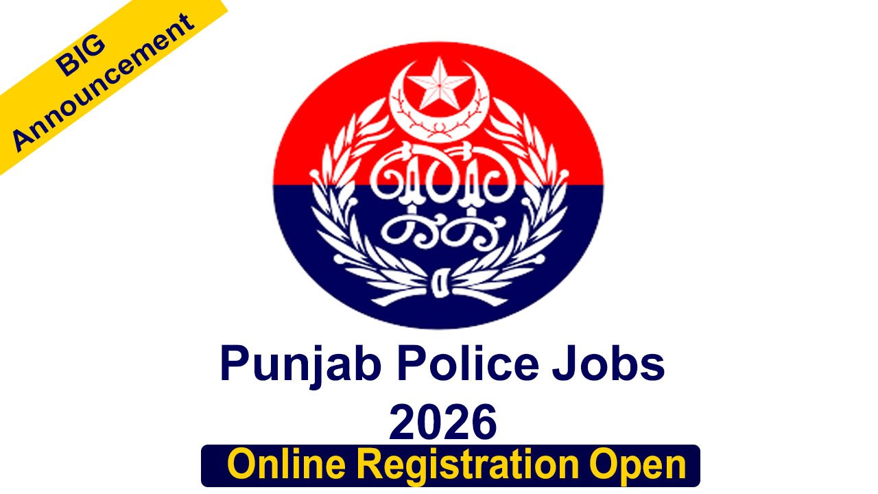 Latest Punjab Police Jobs October 2026 Apply Online